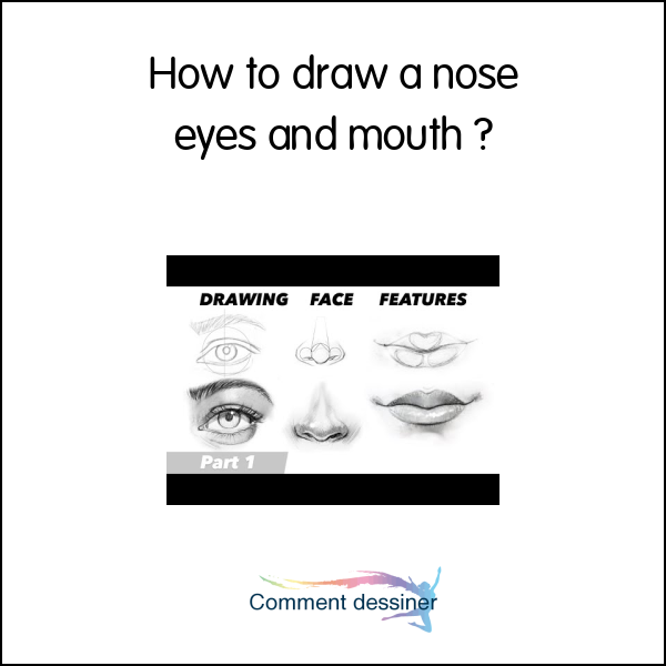 How to draw a nose eyes and mouth
